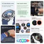 For OPPO WATCH X2 MXA GPS Track Smart Watch Men 1.53-inch HD screen Compass Bluetooth Call Waterproof Outdoor Sport Smart Watch
