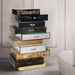 Light luxury creative drawer edge modern high-end designer style living room entrance entrance against the wall