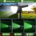 GKGG Solar Lights Outdoor Waterproof IP65, 76 LED 3 Lighting Modes Solar Spot Lights Outdoor Yard Garden Landscape Pathway (Cool White, 4 Pack)