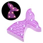 Mermaid Tail LEDNight Light Indoor Lamp Party Home Bedroom Cute Crown Love Kids Decoration Cartoon Christmas Girl Gift Light