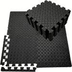 16Pcs Non-slip Waterproof Fitness Mat Shock-absorbing Floor Protection Splicing Exercise Mat Power Yoga Training Floor Tiles