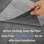 Thickened Self-Adhesive Floor Tiles Imitation Wood Grain Waterproof Non-Slip for Living Room Toilet Kitchen Home Floor Decor