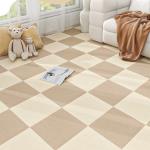 30X30cm Self-adhesive Anti Slip Splicing Block Floor Mute Rug Bedroom Mat Carpet Water Absorption and Anti Slip Living Room Home
