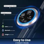 Steam Mop Cleaner with Rotating Mop Pad 10 in 1 Lightweight Spin Mop 1300W Powerful Floor Steamer for Home Hardwood Laminate VM6