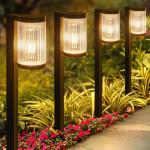 ELECLINK Solar Pathway Lights Outdoor, 6 Pack Upgraded Outdoor Solar Lights for Outside Super Bright Up to 12Hrs, IP65 Waterproof Solar Garden Lights for Yard Landscape Path Walkway Decoration