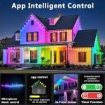 LETIANPAI 300FT Permanent Outdoor Lights,RGB Eaves Light with App Control Remote,DIY Scene Modes IP67 Waterproof Under Eave Lighting,Outdoor Lights for Decor,Garden Decor,House,Party,Holiday