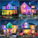 LETIANPAI 300FT Permanent Outdoor Lights,RGB Eaves Light with App Control Remote,DIY Scene Modes IP67 Waterproof Under Eave Lighting,Outdoor Lights for Decor,Garden Decor,House,Party,Holiday
