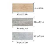 10Pcs 40x15cm PVC Floor Stickers Self-adhesive Stickers Waterproof Thickened Wood Grain Floor Stickers Stickers Living Room