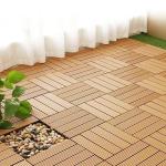 DIY Plastic Wood Flooring for Balcony Bathroom Courtyard Garden Terrace - Outdoor Splicing Waterproof Anti-Slip Floor Mat