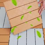 DIY Plastic Wood Flooring for Balcony Bathroom Courtyard Garden Terrace - Outdoor Splicing Waterproof Anti-Slip Floor Mat