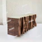 Light luxury dining side cabinet, living room against the wall solid wood locker, high-end designer stainless steel entrance