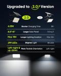 JACKYLED 1000 Lumens 299 LED Solar Lights Outdoor Bright Solar Dusk to Dawn Light with 4000mAh Battery, IP65 Waterproof Outdoor Solar Powered Security Flood Light for Wall Porch Shed Barn