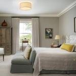 12.6" Modern Close to Ceiling Light with Linen Fabric Drum Shade,3-Light Semi Flush Mount Ceiling Light Fixture,Drum Light Fixtures Ceiling Mount for Kitchen, Bedroom, Bathroom, Living Room, Hallway