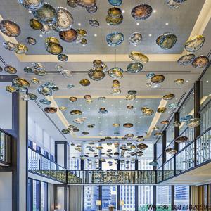 LED Chandelier Unique Dreamlike Design Customization Hanging Lamp Banquet Lobby Ceiling Pendant Light