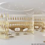 LED Chandelier Indoor Hotel Ceiling Inverted Triangle Crystal Modern Decoration Lamp