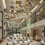 LED Chandelier Unique Dreamlike Design Customization Hanging Lamp Banquet Lobby Ceiling Pendant Light