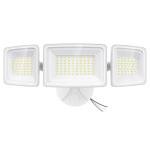 Onforu 100W LED Security Light, 9000LM Outdoor Indoor Flood Lights with 3 Adjustable Heads, IP65 Waterproof LED Exterior Floodlight, 6500K White Wall Mount Security Light for Yard, Garage(White)