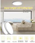 6pack 12 Inch Flush Mount Ceiling Light, 24w Led Ceiling Light, 3000k/4000k/6000k Selectable 2520lm Ceiling Lights, Super Slim Led Light Fixture For Bedroom Kitchen Living Dining Room Office (White)