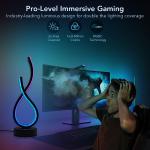 1PC Nordic style more than the heart table lamp, three-tone light/magic running horse light, suitable for gaming room living roo