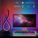 1PC Nordic style more than the heart table lamp, three-tone light/magic running horse light, suitable for gaming room living roo