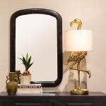 Creative Co-Op Resin Flamingo Table Lamp with Linen Shade, Gold Finish, 32"