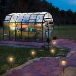 XMCOSY+ Solar Lights Outside Waterproof - 4 Pack Auto On/Off 10-40 LM Dimmable Outdoor Solar Lights for Yard Garden Pathway Driveway Walkway (Warm White)