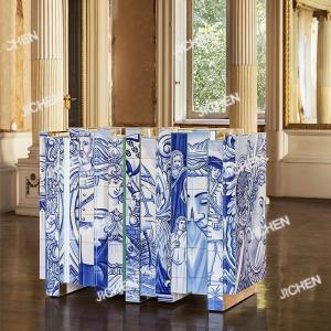 JCC Italian light luxury dining side cabinet creative home painted locker villa against the wall into the home solid wood cabine