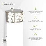 ASD 12 Inch LED Indoor Wall Sconce - Brushed Nickel Modern Dimmable 15W 2700K-5000K Adjustable Wall Mounted Light Fixtures, Wall Lights for Bedroom, Bathroom, Living Room, Hallway Decor - ETL