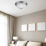 Satin Platinum Modern 3-Light Flush Mount Ceiling Light