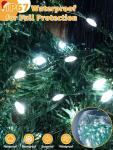BrightChristmas Christmas Lights 1200 LED 394 FT, Waterproof Outdoor String Lights with Remote and Timer, Christmas Tree Lights with 8 Modes Dimmable, Fairy Lights for Holiday Decor (Cool White)