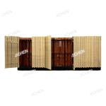 Italian light luxury dining side cabinet high-end villa home creative design stainless steel symphony wall storage cabinet