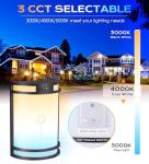 CLOUDY BAY 3 Color Indoor Outdoor Motion Sensor LED Wall Light,120V 15W 1000LM Wall Sconce,3000K/4000K/5000K Selectable,Wet Location,Oil Rubbed Bronze