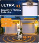 CLOUDY BAY 3 Color Indoor Outdoor Motion Sensor LED Wall Light,120V 15W 1000LM Wall Sconce,3000K/4000K/5000K Selectable,Wet Location,Oil Rubbed Bronze