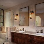 VANZARLA Rustic Wall Sconces Set of 2, 1-Light Simple Vanity Light Bedside Wall Light Fixture for Farmhouse Porch Entryway Laundry Bathroom Bedroom