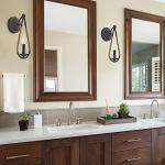 VANZARLA Rustic Wall Sconces Set of 2, 1-Light Simple Vanity Light Bedside Wall Light Fixture for Farmhouse Porch Entryway Laundry Bathroom Bedroom