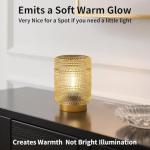 ChicLumen Battery Operated Lamp, Rechargeable Battery Cordless Table Lamp with 2700K Warm White, Mid Century Bedside Light Small Nightstand Lamp for Bedroom, Bathroom, Living Room, Home Decor (Amber)