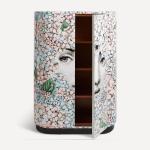 creative design villa living room high-end wall Light luxury solid wood painted wine cabinet sideboard storage cabinet