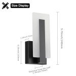 Joosenhouse Modern LED Wall Sconces Up and Down Wall Mount Light Black 3000K Warm White Wall Lights Set of 2, Indoor Wall Lighting for Hallways, Bedrooms, Hallways, Living Room Indoor Wall Lights