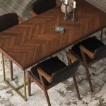 Unique Kitchen Dining Table Chairs Rectangular Nordic Living Room Tables Restaurant Modern Big Mesas De Jantar Home Furniture