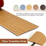 1PC 1M/2M PVC Wood Floor Transition Strip Edge Closing Strip Self-adhesive Seam Strip Flat Buckle Dge Pressing Threshold strip