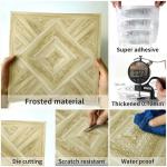 Easy To Peel and Stick Wall Panels Self-adhesive Flooring Sticker DIY for Bedroom Decoration Wood Grain Self-adhesive Wallpaper