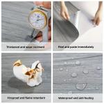 Peel & Stick Vinyl Plank Flooring Wood Grain Self-adhesive Waterproof Tile Sticker for Living Room Bathroom Bedroom Office
