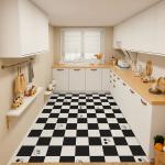 Kitchen Floor Mat Vinyl Carpet Pvc Leather Mats Waterproof Oil-proof Large Rug Home Decoration Non-slip 주방 발매트 대형주방매트 Для Кухни