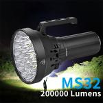 IMALENT MS32  200000 Lumens Strong Light Flashlight Long-Range Super Bright Rechargeable for Outdoor Adventure Emergency Rescue