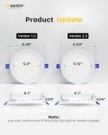 Ensenior 12 Pack 6 Inch LED Recessed Ceiling Light, Dimmable, 2700K-5000K 5CCT, 1050LM 12W 120V, High Brightness Canless Wafer Downlight - ETL&FCC&IC