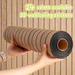 NINETAI Peel and Stick Floor Tile,1 roll of decorative 3D wall panels, measuring 15.75x118.11 inches (12.92 square feet