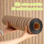 NINETAI Peel and Stick Floor Tile,1 roll of decorative 3D wall panels, measuring 15.75x118.11 inches (12.92 square feet