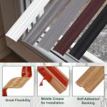 1 Piece 2m/78.74in Self-Adhesive Transition Strip Laminate Floor Spacer For Bridging Floor Gaps And Carpet Thresholds