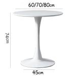 Modern round tulip dining table, restaurant dining table for rent, family small round table coffee table, bedroom bedside table
