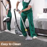 Gray striped kitchen indoor outdoor door mat floor mat anti-slip carpet, suitable for door, bathroom, kitchen, living room